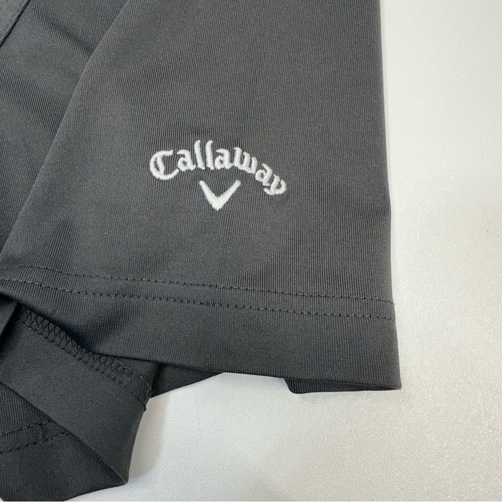 Callaway Grey Sporty Opti Dri Golf Polo Men’s Size Large Tall - Picture 9 of 10